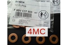 Кольцо уплотнительное F00VC17503 для FIAT PANDA VAN (312_, 519_) 1.3 D Multijet 4x4 2012-, код двигателя 199A9.000, V см3 1248, кВт 55, л.с. 75, Дизель, Bosch F00VC17503