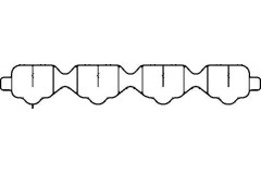 504.260E_прокладка коллектора впускного Astra 1.6 00 для OPEL INSIGNIA A седан (G09) 1.6 (69) 2008-, код двигателя A16XER, V см3 1598, кВт 85, л.с. 116, бензин, Elring 504260