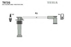 Комплект высоковольтных проводов для FORD FIESTA VI 1.25 2008-, код двигателя SNJA,SNJB,SNJC,SNJD, V см3 1242, кВт 60, л.с. 82, бензин, TESLA T972G