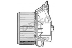Вентилятор отопителя для FIAT PUNTO (199_) 1.3 D Multijet 2012-, код двигателя 199A2.000,199A9.000, V см3 1248, кВт 55, л.с. 75, Дизель, Denso DEA09045