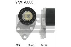 Ролик натяжителя VKM70000 для CHEVROLET REZZO вэн (U100) 1.6 2005-, код двигателя A16DMS, V см3 1598, кВт 79, л.с. 107, бензин, Skf VKM70000