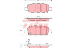 GDB3294_=876 01=D1244M-01=887 001-SX колодки дисковые з X-Trail 2.0 для NISSAN TIIDA седан (SC11) 1.6 2007-2012, код двигателя HR16DE, V см3 1598, кВт 81, л.с. 110, бензин, TRW/Lucas GDB3294