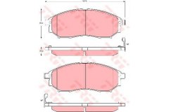 Колодки передние MURANO (Z50, Z51), NAVARA (D40), QASHQAI GDB3392 для NISSAN NP300 NAVARA (D40) 3.0 dCi 4WD 2010-, код двигателя V9X, V см3 2993, кВт 170, л.с. 231, Дизель, TRW/Lucas GDB3392