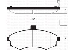 Колодки дисковые для HYUNDAI ELANTRA седан (XD) 1.6 2003-2006, код двигателя G4ED-G, V см3 1599, кВт 77, л.с. 105, бензин, Sangsin brake SP1152