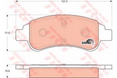 Колодки передние BERLINGO I-II, C3, C4 GDB1563 для CITROEN BERLINGO (MF) electrique 2000-2002, код двигателя , V см3 0, кВт 16, л.с. 22, , TRW/Lucas GDB1563