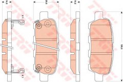 Колодки задние NISSAN MURANO (Z50-51), TEANA II, TIIDA, QASHQAI, X-TRAIL T31 GDB3507 для INFINITI G седан 35 X 2007-2008, код двигателя VQ35HR, V см3 3498, кВт 228, л.с. 310, бензин, TRW/Lucas GDB3507