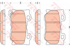 Колодки тормозные задние для INFINITI G седан 37 X 2008-2013, код двигателя VQ37VHR, V см3 3696, кВт 245, л.с. 333, бензин, TRW/Lucas GDB3515