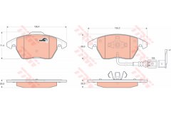 Колодки передние OCTAVIA (1Z_), FABIA II, VW PASSAT (36_, 3C_, 357) GDB1550 для SKODA FABIA III универсал (NJ5) 1.0 2014-, код двигателя CHYB, V см3 999, кВт 55, л.с. 75, бензин, TRW/Lucas GDB1550