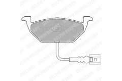 Колодки передние FABIA I-II, OCTAVIA (1Z), VW GOLF IV-VI, JETTA III LP1514 для SKODA FABIA I (6Y2) 1.4 2000-2002, код двигателя AZE,AZF, V см3 1397, кВт 44, л.с. 60, бензин, Delphi LP1514