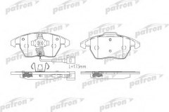 Колодки тормозные дисковые передн AUDI для SKODA FABIA II (542) 1.2 TDI 2010-2014, код двигателя CFWA, V см3 1199, кВт 55, л.с. 75, Дизель, PATRON PBP1641