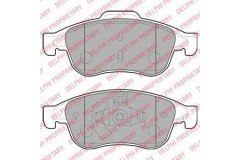 Колодки передние DUSTER, FLUENCE, MEGANE III LP2152 для RENAULT MEGANE CC (EZ0/1_) 1.4 TCe (EZ0F, EZ1V) 2010-, код двигателя H4J700, V см3 1397, КВт96, Л.с.131, бензин, Delphi LP2152