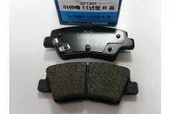 КОЛОДКИ ТОPМОЗНЫЕ ЗАДНИЕ ДИСКОВЫЕ для HYUNDAI TUCSON (JM) 2.0 CRDi 2006-2010, код двигателя D4EA-F, V см3 1991, кВт 103, л.с. 140, Дизель, Sangsin brake SP1401