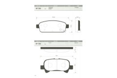 Тормозные колодки дисковые SP1363 для OPEL ZAFIRA B (A05) 1.6 CNG Turbo 2009-, код двигателя A16XNT,Z16XNT, V см3 1598, кВт 110, л.с. 150, Бензин/природный газ (CNG), Sangsin brake SP1363