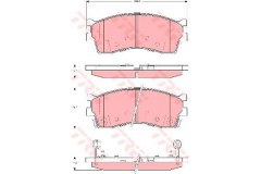 Колодки тормозные дисковые передн для KIA RIO универсал (DC) 1.5 16V 2002-2005, код двигателя A5D, V см3 1493, кВт 71, л.с. 97, бензин, TRW/Lucas GDB3285