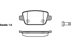 Комплект тормозных колодок, дисковый тормоз для FORD MONDEO IV Turnier (BA7) 2.3 2007-2015, код двигателя SEBA, V см3 2261, кВт 118, л.с. 160, бензин, Remsa 125600