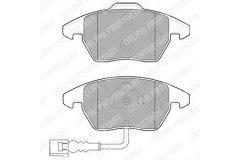 Колодки передние SKODA OCTAVIA (1Z), PASSAT (3C_, 36_) LP1837 для VW CADDY III Фургон (2KA, 2KH, 2CA, 2CH) 2.0 TDI 2007-2010, код двигателя BMM, V см3 1968, кВт 103, л.с. 140, Дизель, Delphi LP1837