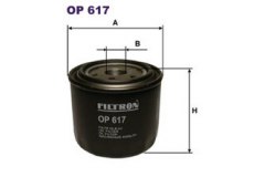 Фильтр масляный для KIA SOUL (AM) 1.6 GDI 2011-, код двигателя G4FD, V см3 1591, кВт 103, л.с. 140, бензин, Filtron OP617