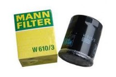 Фильтр масляный W610 для FIAT PANDA (169_) 1.1 2003-, код двигателя 187A1.000, V см3 1108, кВт 40, л.с. 54, бензин, MANN-FILTER W6103