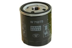 Фильтр масляный W712 для MAZDA 6 седан (GG) 1.8 2002-2007, код двигателя L813,L823,L828, V см3 1798, КВт88, Л.с.120, бензин, MANN-FILTER W71273