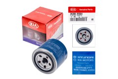 Фильтр масляный для KIA SOUL (AM) 1.6 GDI 2011-, код двигателя G4FD, V см3 1591, кВт 103, л.с. 140, бензин, Hyundai-KIA 2630035504