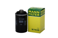 Фильтр масляный для VW MULTIVAN V (7HM, 7HN, 7HF, 7EF, 7EM, 7EN) 2.0 TSI 2012-2015, код двигателя CJKB, V см3 1984, кВт 110, л.с. 150, бензин, MANN-FILTER W71945