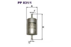 Фильтр топливный Fitron для PEUGEOT 206 CC (2D) 1.6 16V 2000-, код двигателя NFU(TU5JP4), V см3 1587, кВт 80, л.с. 109, бензин, Filtron PP8311