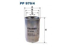 Фильтр топливный PP979 для KIA OPTIMA 1.7 CRDi 2012-, код двигателя D4FD-L, V см3 1685, КВт100, Л.с.136, Дизель, Filtron PP9794