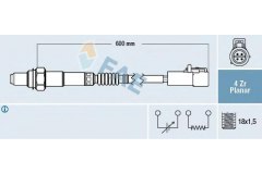 Лямбда-зонд для FORD FOCUS II Turnier (DA_) 1.6 Ti 2004-2012, код двигателя HXDA,HXDB, V см3 1596, кВт 85, л.с. 115, бензин, FAE 77419