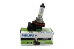 Лампа H11 (55W) PGJ19-2 Long Life EcoVision 12V 12362LLECO C1 36194044 для CITROEN C4 I (LC_) 1.6 HDi 2004-2011, код двигателя 9HX(DV6ATED4), V см3 1560, кВт 66, л.с. 90, Дизель, Philips 12362LLECOC1