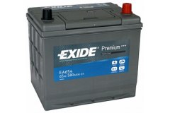 EXIDE EA654 PREMIUM_аккумуляторная батарея 19.5 для HYUNDAI i20 (PB, PBT) 1.6 CRDi 2008-2012, код двигателя D4FB, V см3 1582, кВт 85, л.с. 116, Дизель, EXIDE EA654