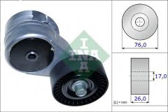 Натяжитель приводного ремня CARENS III 1.6CVVT 16V 09 для KIA RIO III (UB) 1.4 CVVT 2011-, код двигателя G4FA, V см3 1396, кВт 79, л.с. 107, бензин, Ina 534041710