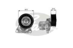 Ролик приводного ремня 6 1.8-2.3 16V 03 для FORD FIESTA V (JH_, JD_) ST150 2005-2008, код двигателя N4JB, V см3 1999, кВт 110, л.с. 150, бензин, Gates T38408