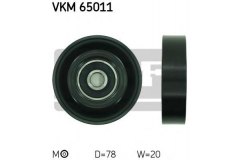 Ролик натяжителя ремня агрегатов для HYUNDAI COUPE (GK) 1.6 16V 2002-2009, код двигателя G4ED-G, V см3 1599, кВт 77, л.с. 105, бензин, Skf VKM65011