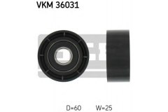 Ролик натяжителя ремня агрегатов для OPEL MOVANO Combi (X70) 1.9 DTI 2001-, код двигателя F9Q772,F9Q774, V см3 1870, кВт 60, л.с. 82, Дизель, Skf VKM36031