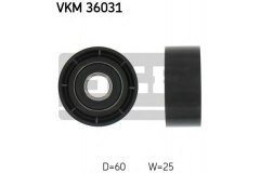 Ролик натяжителя ремня агрегатов для RENAULT LAGUNA III (BT0/1) 1.6 16V (BT04, BT0D, BT0U) 2007-, код двигателя K4M824, V см3 1598, кВт 81, л.с. 110, бензин, Skf VKM36031