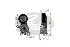 Ролик приводного ремня Audi. Seat. Skoda 1.4FSI-1.6FSI 16V 02 для VW JETTA IV (162, 163) 1.4 TSI 2011-, код двигателя CAXA,CMSB, V см3 1390, кВт 90, л.с. 122, бензин, Gates T38209