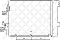 10-45003-SX_=AVA OL5366=GR905592=VL817839 [1850096] радиатор конд Astra 1.4i-1.8i 04 для OPEL ASTRA H TwinTop (A04) 1.6 2005-2010, код двигателя Z16XE1,Z16XEP, V см3 1598, кВт 77, л.с. 105, бензин, Stellox 1045003SX