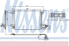 Конденсер SKODA OCTAVIA (1Z_), YETI, CADDY III, GOLF V-VI, JETTA III 94684 для VW CADDY III Фургон (2KA, 2KH, 2CA, 2CH) 1.9 TDI 4motion 2008-2010, код двигателя BLS, V см3 1896, кВт 77, л.с. 105, Дизель, Nissens 94684